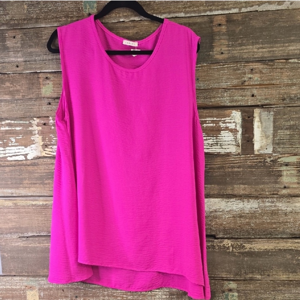 🍪 JODIFL Women’s Pink Sleeveless Tank Top 3X